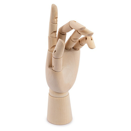 Модель руки с подвижными пальцами 25 см L - левая