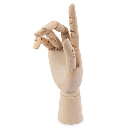 Модель руки с подвижными пальцами 25 см R - правая