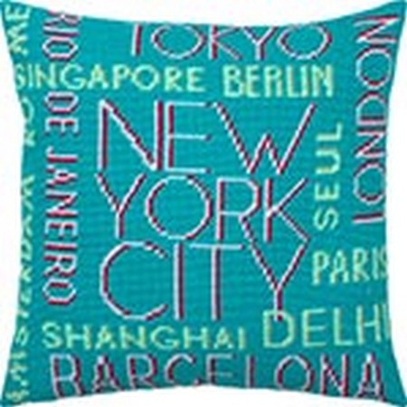 Набор для вышивания подушки Нью-Йорк