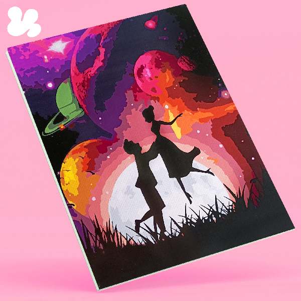 Картина по номерам Первая любовь MG2447 - раскраска Цветной мир ярких идей  40x50 см - цена, фото, описание