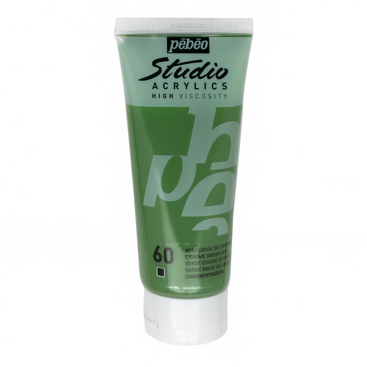 Краска акриловая PEBEO Studio Acrylics 100 мл, цв. зеленый хром