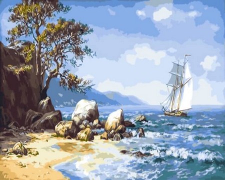 Картина по номерам Ветер с моря