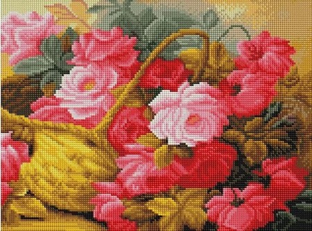 Корзина с розами