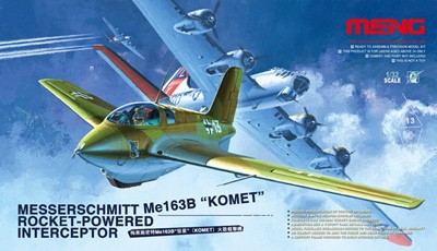 Сборная модель Самолет Messerschmitt Me163B Komet Rocket-Powered Interceptor