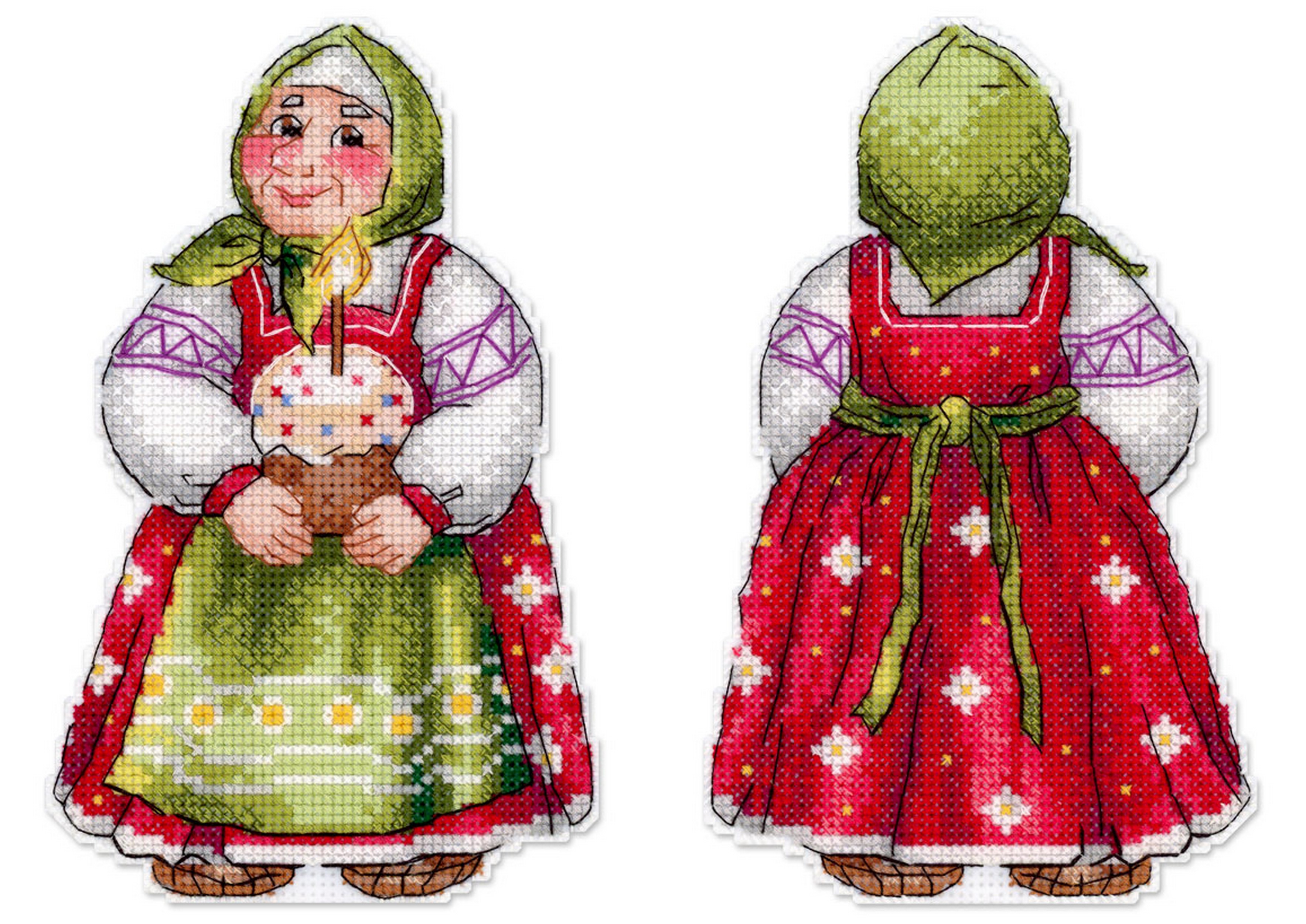 Бабушка с куличом