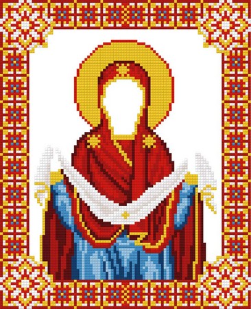 Алмазная вышивка Икона Покров Пресвятой Богородицы
