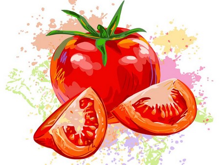Картина по номерам Сочный помидор