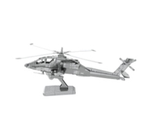 3D пазл металлический Объемная металлическая 3D модель "Вертолёт"