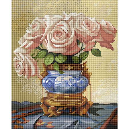 Алмазная вышивка Бузин. Восточные розы