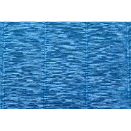 Гофрированная бумага 50 см х 2.5 м св.синий