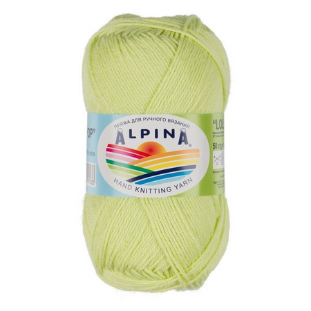 Пряжа ALPINA "LOLLIPOP" 10 шт. в упак. цвет салатовый
