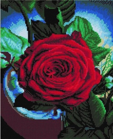 Алмазная вышивка Пурпурный бутон