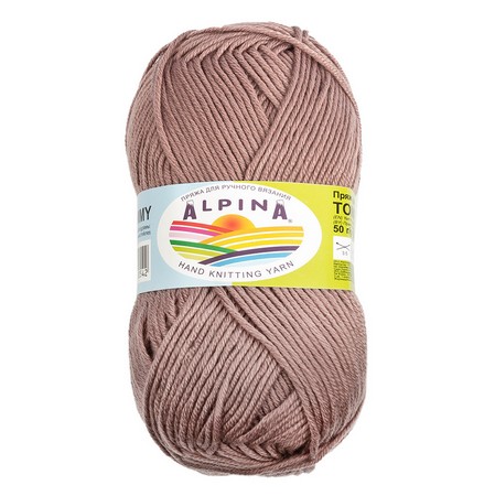 Пряжа ALPINA "TOMMY" 10 шт. в упак. цвет серо-коричневый