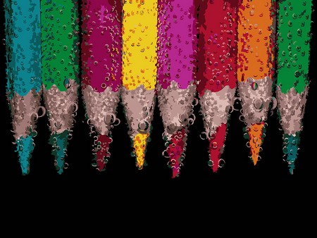 Картина по номерам Цветные карандаши