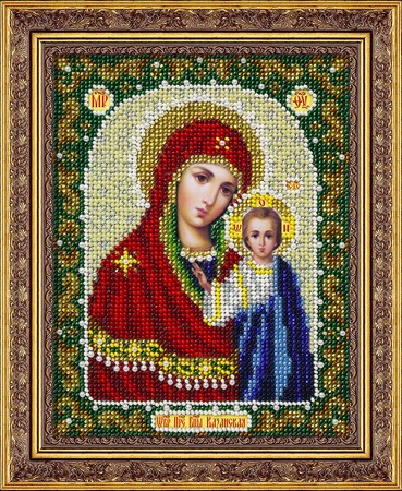 Вышивка бисером Пр.Богородица Казанская