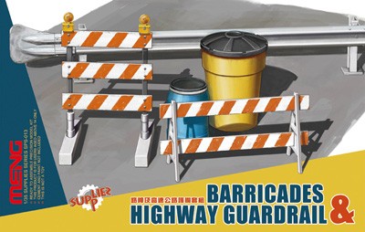 Сборная модель Ограждение Barricades и Highway Guardrail set