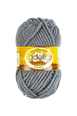 Пряжа ADELIA "EMMA" 10 шт. в упак. цвет св.серый