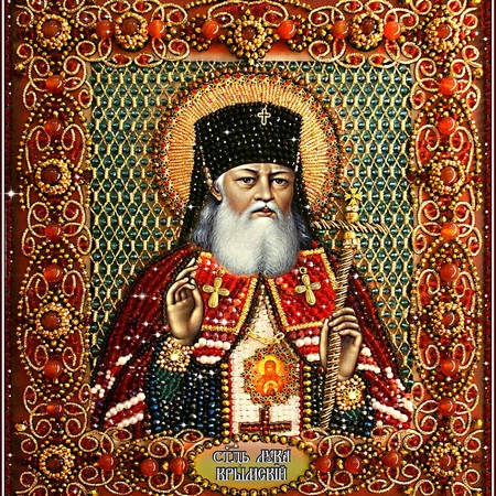 Вышивка бисером Святитель Лука Крымский