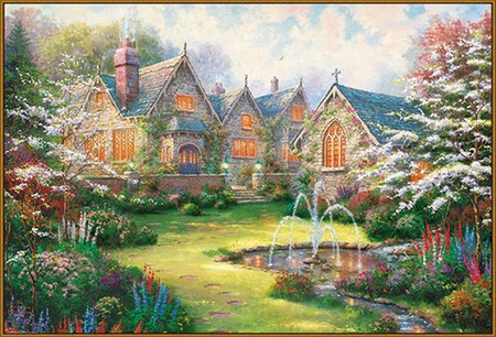 Алмазная вышивка Сад Манор