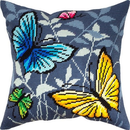 Набор для вышивания подушки Бабочки