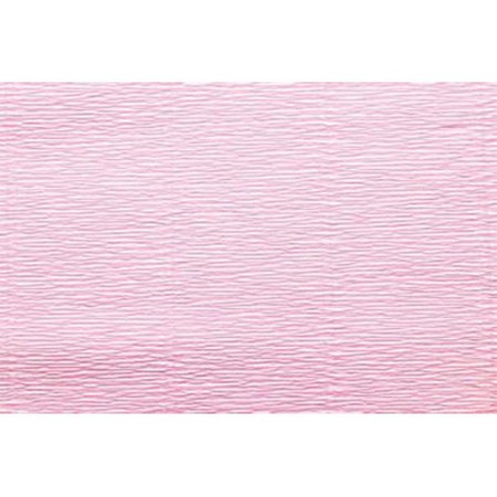 Гофрированная бумага 50 см х 2.5 м св.розовый