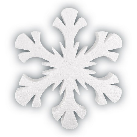 Заготовки для декора пенополистирол Снежинка Северное сияние 150 мм, 1 шт.