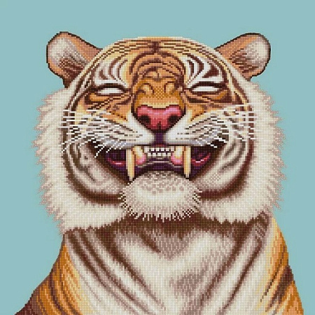 схема для вышивания бисером Саблезубый тигр
