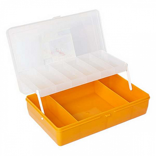 Коробка для мелочей пластик Тривол Тип-4 цв. желтый