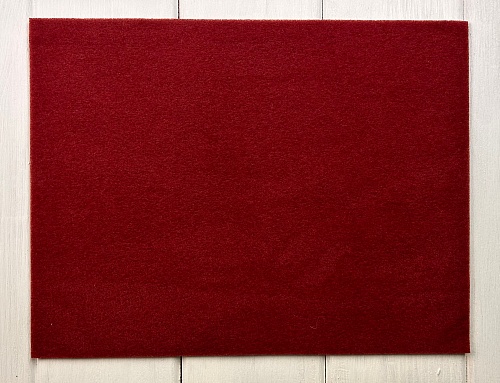 Коврик для бисера полиэстер 30 х 23 х 0.4 см цв. бордовый