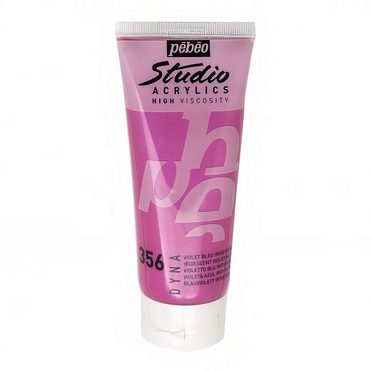 Краска акриловая Studio Acrylics DYNA 100 мл цв. фиолетово-голубой иридисцентный