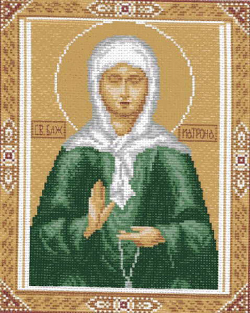 Вышивка крестом Св.Матрона Московская