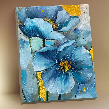 Картина по номерам Голубые цветы