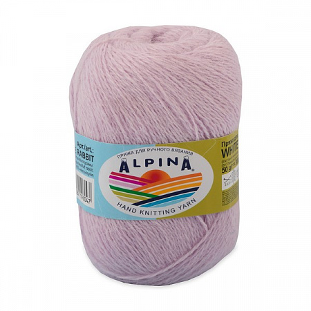 Пряжа Alpina WHITE RABBIT 10 шт. в упак. цвет №244 св.розовый