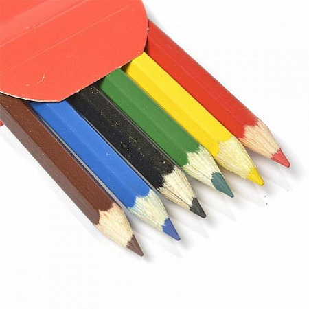 Набор шестигранных карандашей "Цветик" 2М-4М заточенные 6 цветов