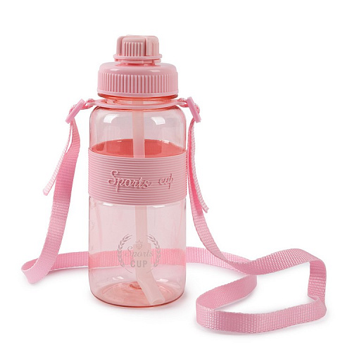 Бутылка пластиковая 800 мл №01 светло-розовый
