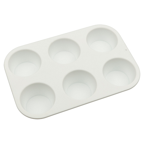 Форма для выпечки силиконовая для пирожных круглые - 6 ячеек