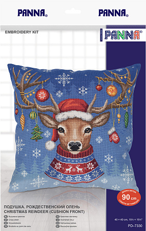 Подушка. Рождественский олень