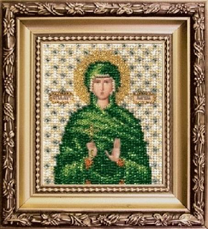 Вышивка бисером икона Святой мученицы Марины