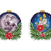 Новогодний шар с енотиком