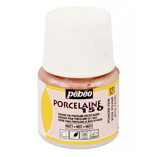 Краска по фарфору и керамике под обжиг матовая Porcelaine 150 45 мл, цв. розовая пудра