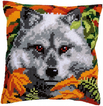 Набор для вышивания подушки Подушка Волк