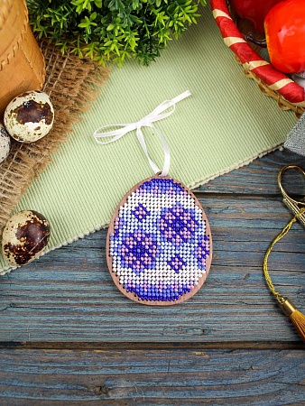 Набор для вышивания Сиреневые узоры. Яйцо