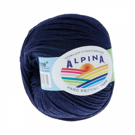 Пряжа ALPINA "RENE" 10 шт. в упак. цвет т.синий