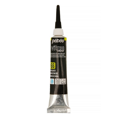 Контур по стеклу под обжиг Vitrea 160 20 мл цв. под черный