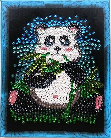 Мозаика из пайеток Панда