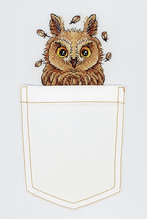 Вышивка крестом Любопытная совушка