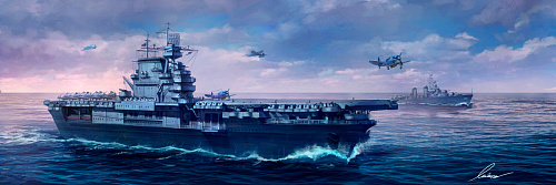Корабль U.S. Navy Aircraft Carrier U.S.S. Enterprise (CV-6) 1/700
