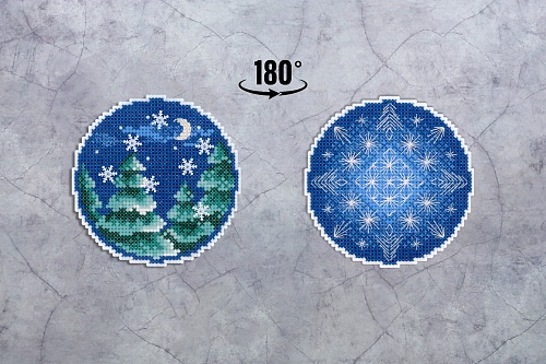 Новогодний шар с узорами