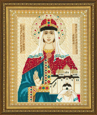 Вышивка крестом Св. Анна Новгородская