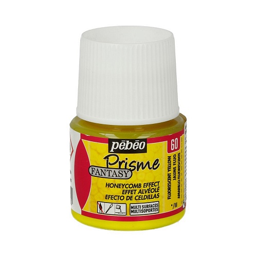 Краска Fantasy Prisme с фактурным эффектом 45 мл цв. флуоресцентный желтый